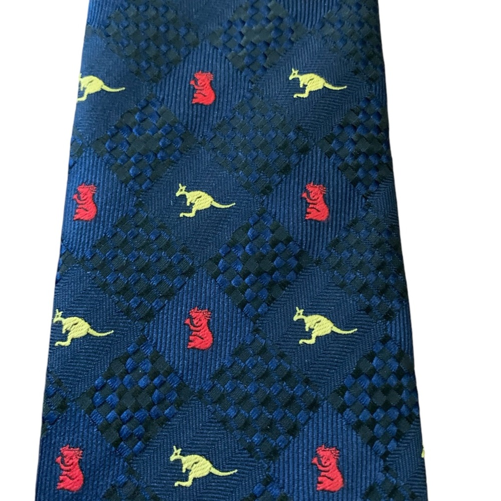 Australia Tie Company cool tie. Kangaroo and koalas on and navy tie.  Like new.